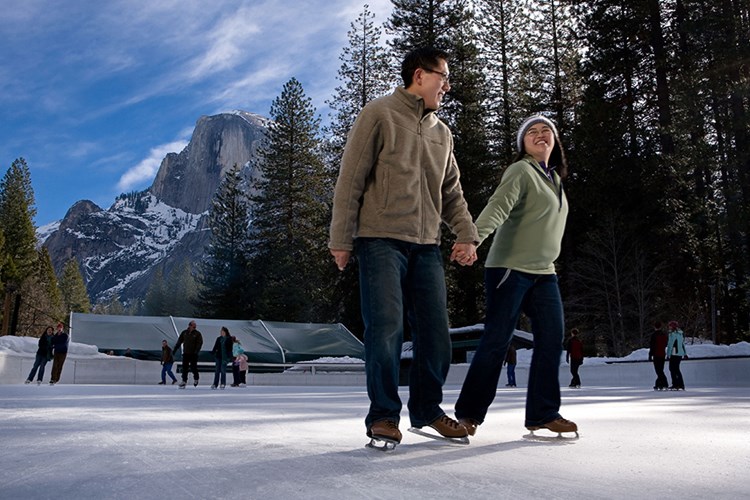 Ice skating